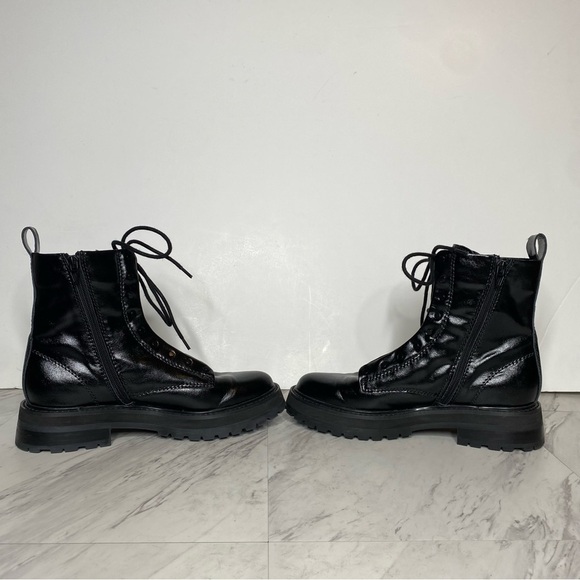 Dolce Vita Ranier Black Lace Up Combat Boot 9 - Picture 5 of 15